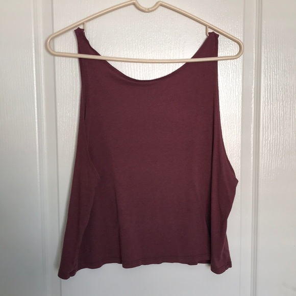 Maroon colored Tank top Mandala Pattern - Picture 2 of 2